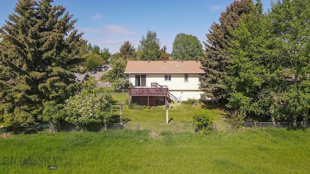 1716 S Rouse, Bozeman, MT 59715 - back of house featuring a deck