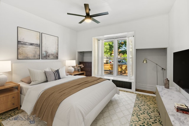606 S Washington St, Dillon, MT 59725 - bedroom with a ceiling fan