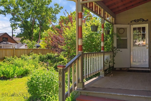 606 S Washington St, Dillon, MT 59725 - property entrance with covered porch