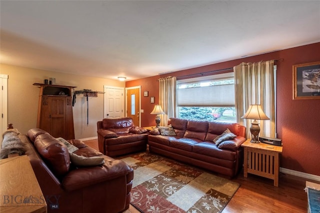 201 W 8th Ave, Big Timber, MT 59011 - living room with wood finished floors and baseboards