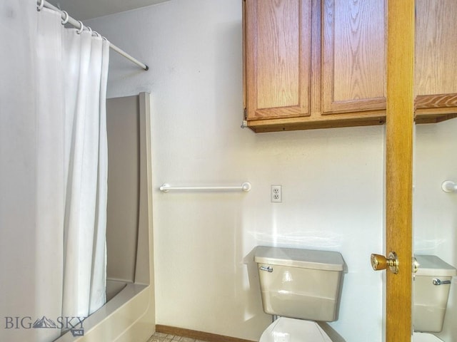 353 Sacajawea Peak Dr, Bozeman, MT 59718 - bathroom featuring toilet and shower / bath combo