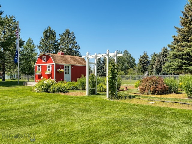 353 Sacajawea Peak Dr, Bozeman, MT 59718 - view of yard featuring a shed