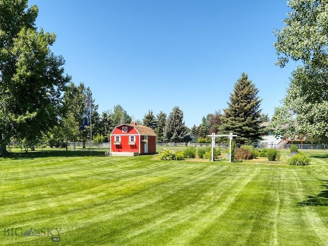 353 Sacajawea Peak Dr, Bozeman, MT 59718 - view of yard with a storage unit