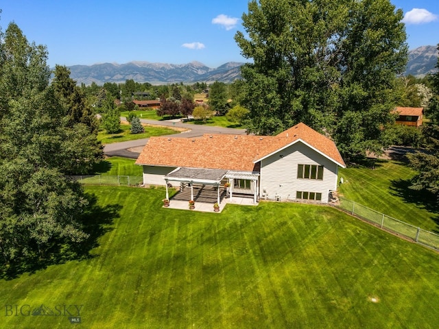 353 Sacajawea Peak Dr, Bozeman, MT 59718 - aerial view of property and surrounding area with a mountainous background