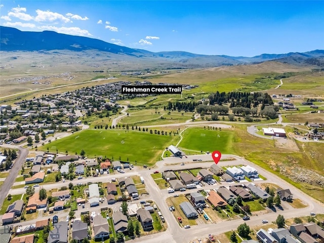 818 N 13th St, Livingston, MT 59047 - drone / aerial view of a mountain backdrop