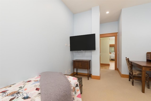 526 Chief Joseph, Big Sky, MT 59716 - bedroom featuring light carpet and recessed lighting