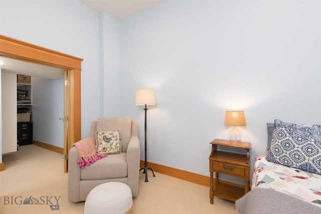 526 Chief Joseph, Big Sky, MT 59716 - sitting room featuring carpet floors and baseboards