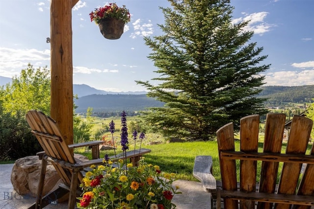 526 Chief Joseph, Big Sky, MT 59716 - view of yard featuring a mountain view