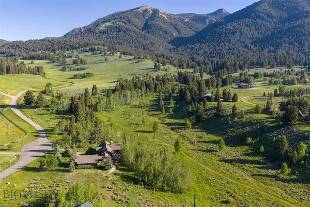 526 Chief Joseph, Big Sky, MT 59716 - view of mountain background with a forest