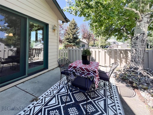 1031 Boylan, Bozeman, MT 59715 - view of patio / terrace featuring outdoor dining space