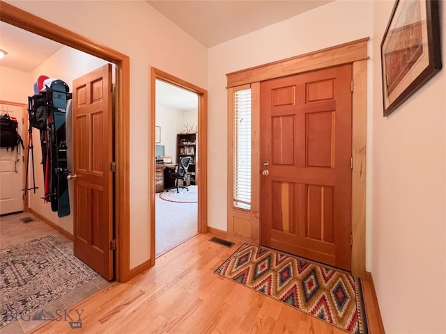 1031 Boylan, Bozeman, MT 59715 - entrance foyer with light wood-type flooring and baseboards