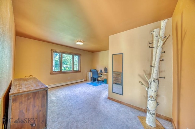 8799 Huffman Ln, Bozeman, MT 59715 - carpeted office space featuring baseboard heating and baseboards