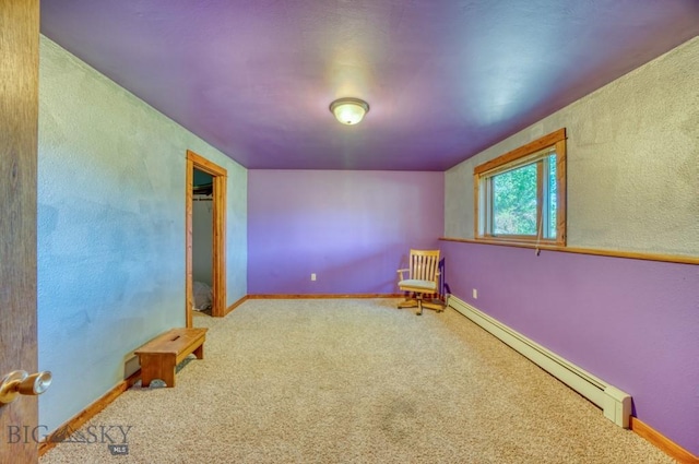 8799 Huffman Ln, Bozeman, MT 59715 - unfurnished room with baseboard heating and carpet