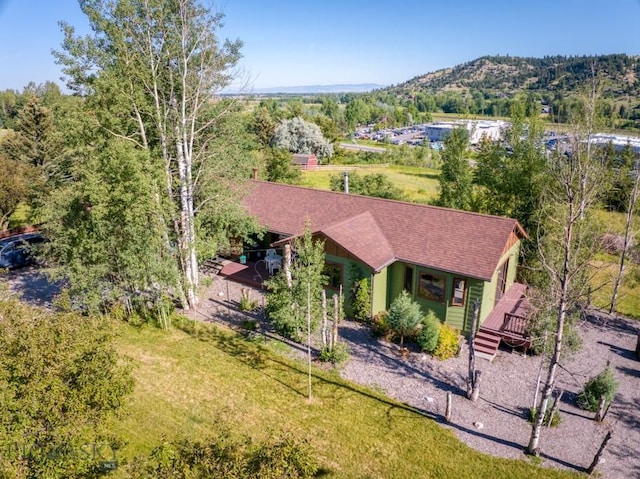 8799 Huffman Ln, Bozeman, MT 59715 - view from above of property with mountains