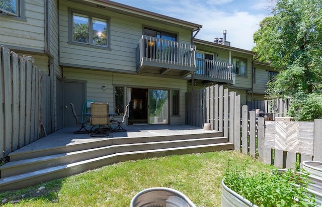 2020 S Rouse Unit 7, Bozeman, MT 59715 - back of house with a deck and a balcony