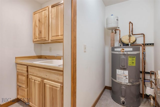 616 W Adams St, Three Forks, MT 59752 - utilities featuring water heater and a sink