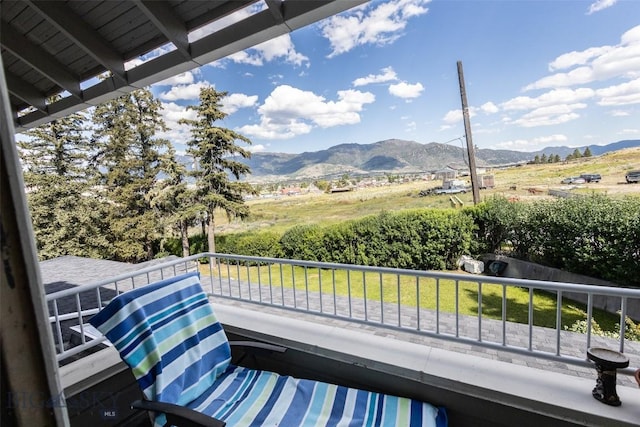 300 Holmes, Butte, MT 59701 - balcony with a mountain view and a view of rural / pastoral area