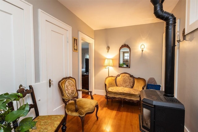 300 Holmes, Butte, MT 59701 - living area with wood-type flooring and baseboards