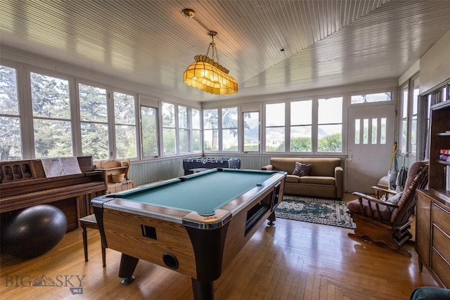 300 Holmes, Butte, MT 59701 - rec room with billiards and hardwood / wood-style flooring