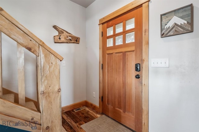 219 Rolling Glen Ranch Loop, Three Forks, MT 59752 - entrance foyer with wood finished floors and baseboards