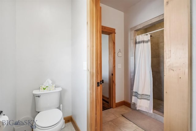 219 Rolling Glen Ranch Loop, Three Forks, MT 59752 - bathroom with a tile shower and tile patterned floors