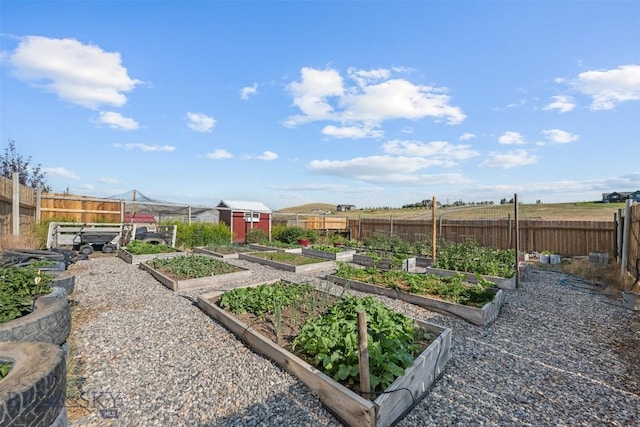 219 Rolling Glen Ranch Loop, Three Forks, MT 59752 - view of yard featuring a vegetable garden and an outdoor structure