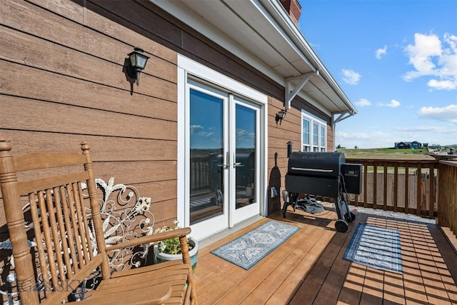 219 Rolling Glen Ranch Loop, Three Forks, MT 59752 - deck with area for grilling and french doors