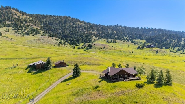 3500 Jackson Creek Rd, Bozeman, MT 59715 - view of rural area with a mountainous background and a heavily wooded area