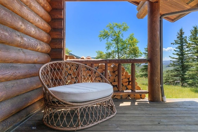 3500 Jackson Creek Rd, Bozeman, MT 59715 - view of wooden terrace
