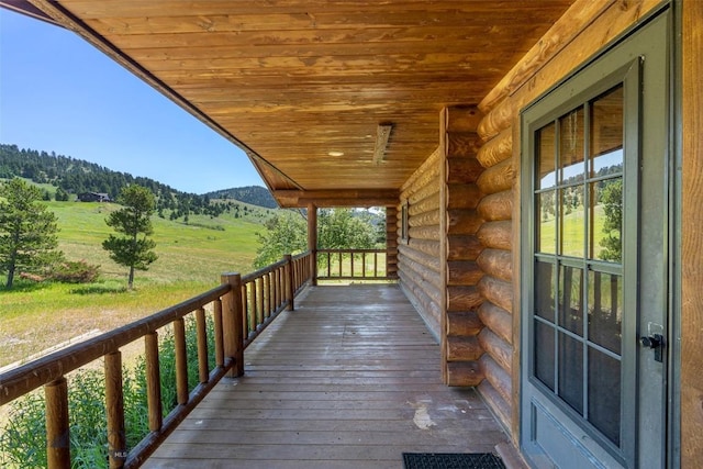3500 Jackson Creek Rd, Bozeman, MT 59715 - wooden deck with a mountain view