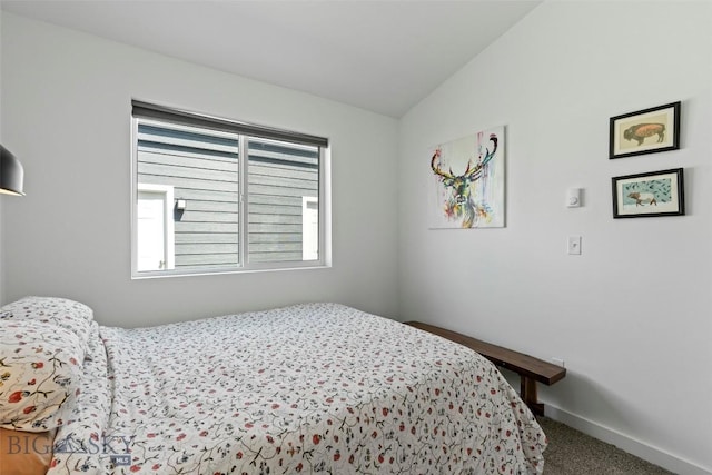 402 Brookline St Unit B, Livingston, MT 59047 - bedroom featuring vaulted ceiling and carpet flooring