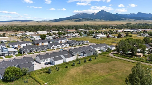 402 Brookline St Unit B, Livingston, MT 59047 - aerial perspective of suburban area featuring a mountainous background