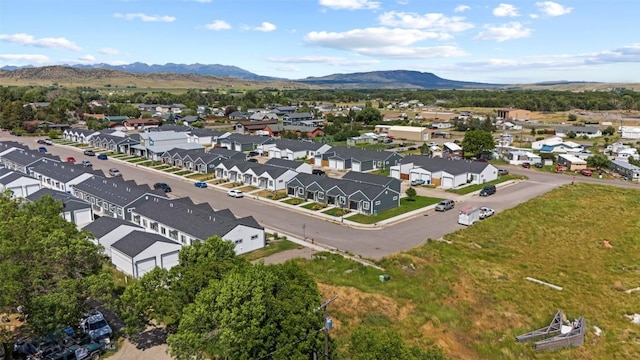 402 Brookline St Unit B, Livingston, MT 59047 - aerial view of residential area featuring a mountain backdrop