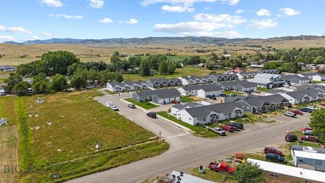 402 Brookline St Unit B, Livingston, MT 59047 - aerial view of residential area with mountains
