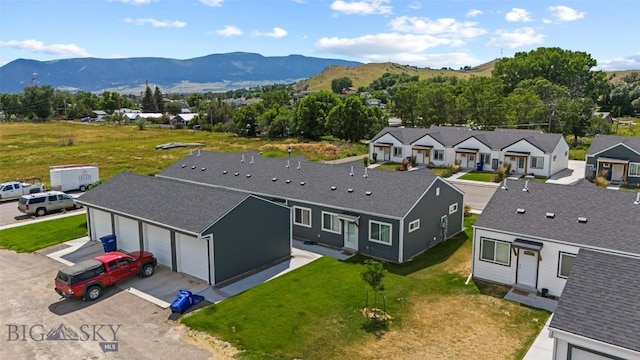 402 Brookline St Unit B, Livingston, MT 59047 - aerial view of residential area featuring mountains