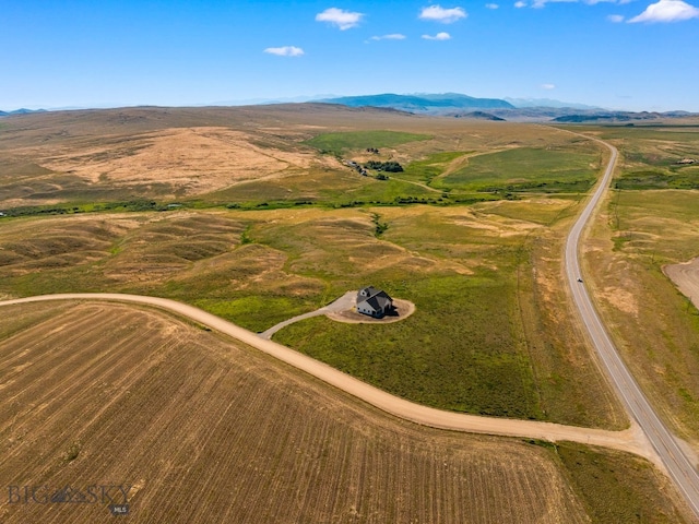 120 Horseshoe Loop, Harrison, MT 59735 - aerial overview of property's location with rural landscape and a mountainous background