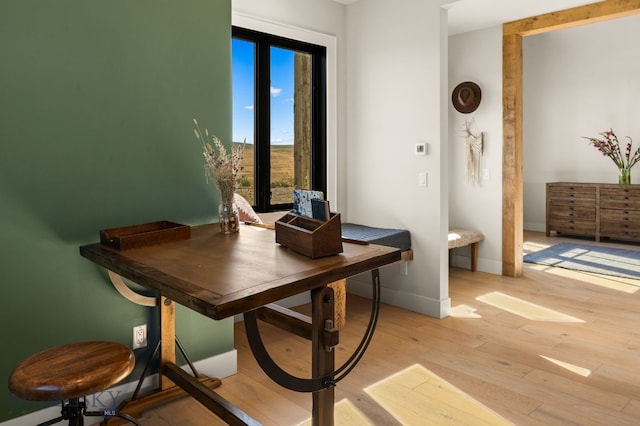 120 Horseshoe Loop, Harrison, MT 59735 - dining space with light wood-style flooring and baseboards