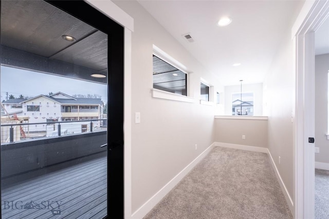 740 Rogers Way Unit B, Bozeman, MT 59718 - hall with carpet and recessed lighting