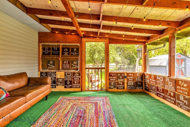 2 Harris Pl, Livingston, MT 59047 - sunroom / solarium with beam ceiling