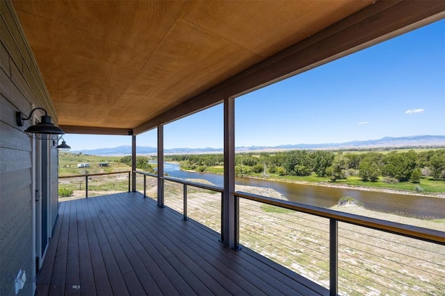 915 Point Of Rocks Rd, Whitehall, MT 59759 - deck with a water and mountain view