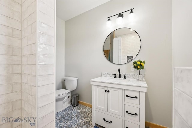 915 Point Of Rocks Rd, Whitehall, MT 59759 - bathroom featuring vanity and a tile shower