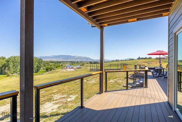 915 Point Of Rocks Rd, Whitehall, MT 59759 - deck with a mountain view and a rural view
