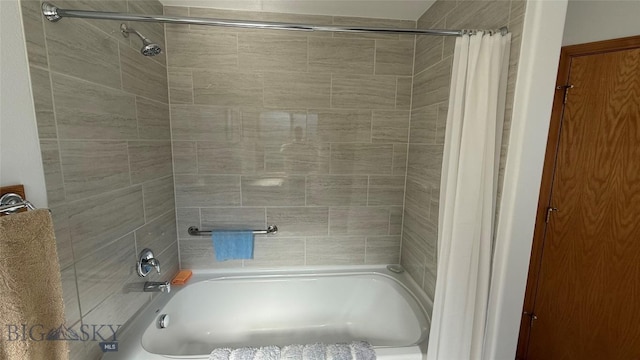 129 E Tobiano Trl, Belgrade, MT 59714 - full bathroom featuring shower / bathtub combination with curtain