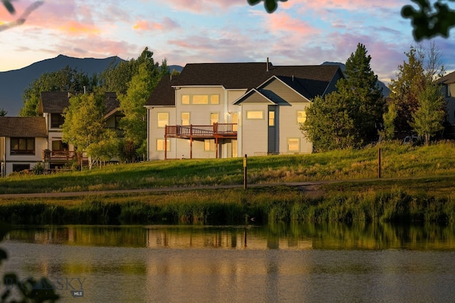 74 W Clara Ct, Bozeman, MT 59718 - water view with a mountain backdrop