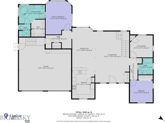 74 W Clara Ct, Bozeman, MT 59718 - view of property floor plan