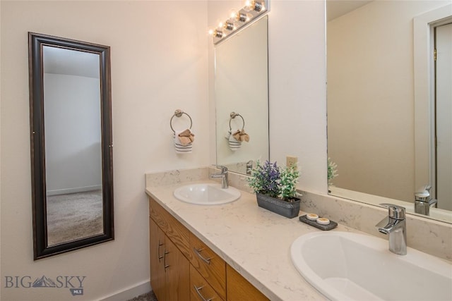 344 Candlelight Meadow Dr, Big Sky, MT 59716 - bathroom featuring double vanity