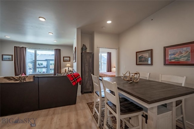 2221D Willow Dr Unit 128, Livingston, MT 59047 - dining room with light wood-type flooring and recessed lighting