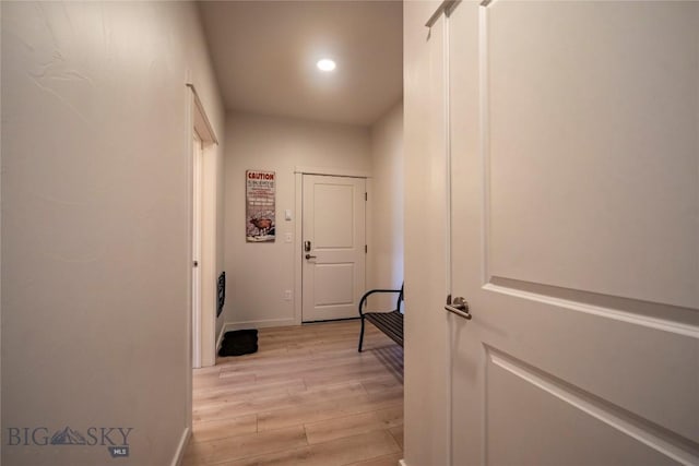 2221D Willow Dr Unit 128, Livingston, MT 59047 - hallway featuring light wood-style floors and recessed lighting