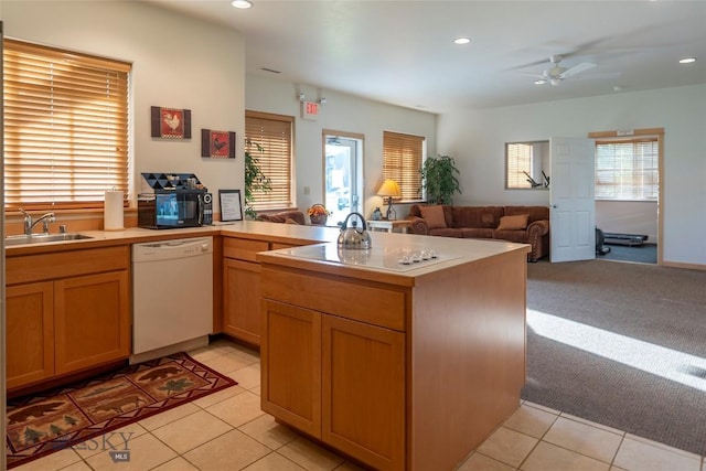 2221D Willow Dr Unit 128, Livingston, MT 59047 - kitchen with dishwasher, plenty of natural light, open floor plan, and recessed lighting