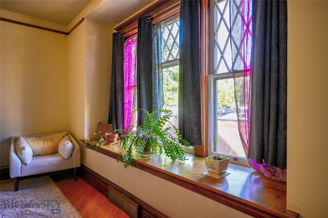 716 W Pine St, Missoula, MT 59802 - sitting room with wood finished floors and baseboards